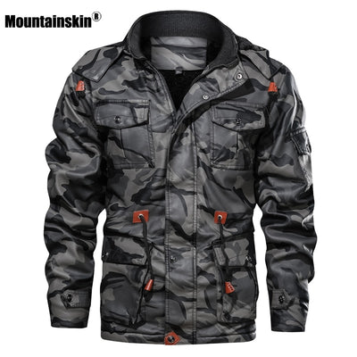 Mountainskin Men's Leather Jackets Winter Fleece Thick Mens Hooded PU Coats Male Fashion Motorcycle Outwear Brand Clothing SA724
